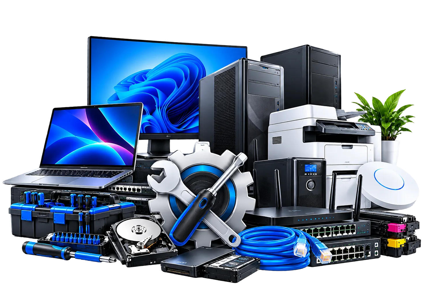 Multi-brand IT support equipment, computers and accessories